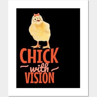 Chick With Glasses - Chick With Vision Posters and Art